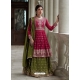 Rani And Green Party Wear Georgette Designer Suit