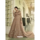 Beige Designer Heavy Butterfly Net Anarkali Suit