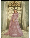 Pink Designer Heavy Butterfly Net Anarkali Suit