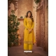 Yellow Party Wear Heavy Brasso Designer Suit