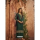 Dark Green Party Wear Heavy Brasso Designer Suit