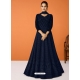 Navy Blue Heavy Faux Georgette Designer Anarkali Suit