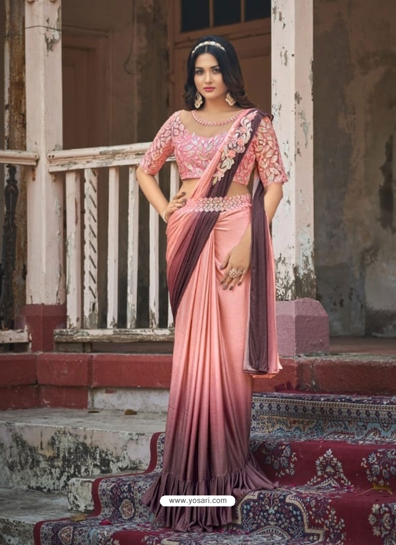 Buy Green Floral Printed Silk Saree Online At Zeel Clothing