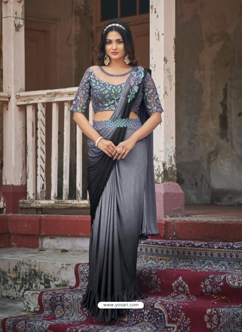 seymore Fancy Party Wear Brasso Designer Saree - (Charmin-3095) in Kanpur  at best price by Radha Emporium Fashion Pvt Ltd - Justdial