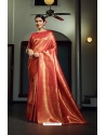 Red Art Silk Zari Kanjivaram Saree YOSAR34460