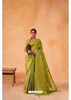 Green Art Silk Zari Kanjivaram Saree YOSAR34482