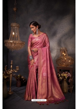 Pink Art Silk Zari Kanjivaram Saree YOSAR34517