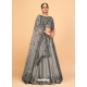 Grey Ferrari Silk Sequins Work Wedding Lehenga YOLEN10378