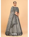 Grey Ferrari Silk Sequins Work Wedding Lehenga YOLEN10378