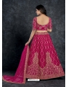 Pink Italian Silk Wedding Lehenga Choli YOLEN10380