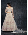 White Italian Silk Wedding Lehenga Choli YOLEN10388