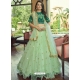 Pista Green Heavy Naylon Net Embroidered Wedding Lehenga Choli YOLEN10401