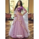 Light Purple Heavy Naylon Net Embroidered Wedding Lehenga Choli YOLEN10402