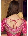 Baby Pink Heavy Naylon Net Embroidered Wedding Lehenga Choli YOLEN10404