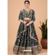 Green Faux Georgette Embroidered Lehenga Choli YOLEN10408