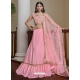 Pink Titan Silk Embroidered Wedding Lehenga YOLEN10416