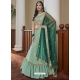 Pista Green Titan Silk Embroidered Wedding Lehenga YOLEN10417