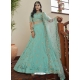 Sky Blue Art Silk Lehenga Choli For Party YOLEN10422