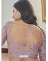 Lavender Art Silk Lehenga Choli For Engagement YOLEN10424