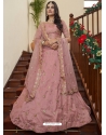 Peach Art Silk Lehenga Choli For Mehandi YOLEN10425