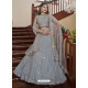 Grey Art Silk Lehenga Choli For Wedding YOLEN10426