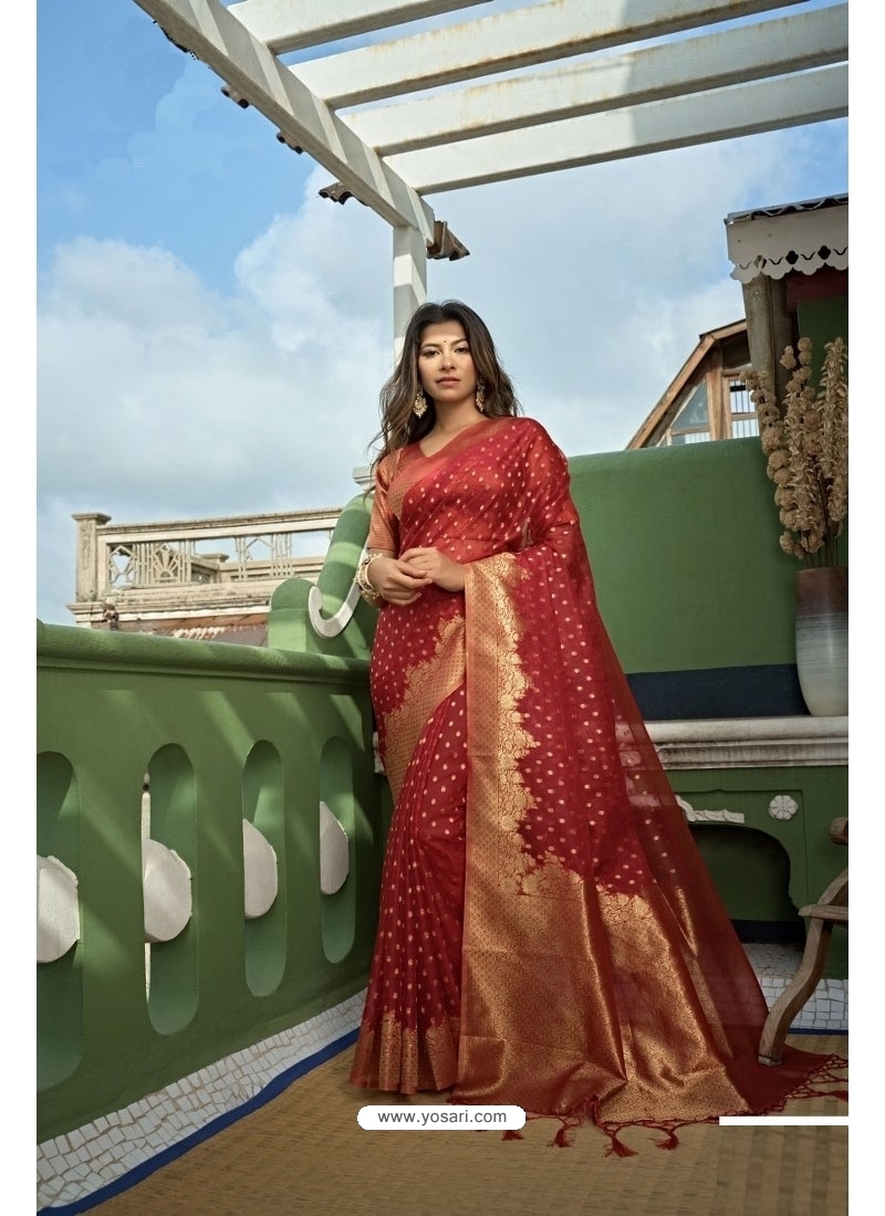 Glamour Silk Sarees Pink & Cherry Heavy Embroidered Designer Sarees – Lady  India