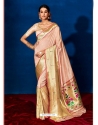 Baby Pink Designer Silk Wedding Wear Sari