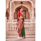 Forest Green Designer Soft Banarasi Silk Wedding Wear Sari