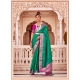 Jade Green Designer Soft Banarasi Silk Wedding Wear Sari