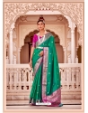 Jade Green Designer Soft Banarasi Silk Wedding Wear Sari