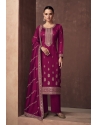 Purple Premium Silk Designer Party Wear Suit