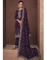 Deep Wine Premium Silk Designer Party Wear Suit