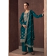 Teal Blue Premium Silk Designer Party Wear Suit