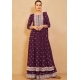 Deep Wine Real Georgette Designer Party Wear Suit