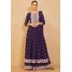 Violet Real Georgette Designer Party Wear Suit