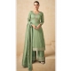 Designer Green Premium Silk Party Wear Straight Suit