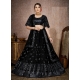 Black Butterfly Net Embroidered Party Wear Lehenga Choli