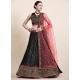 Black Net Thread Work Designer Lehenga Choli