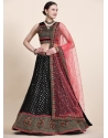 Black Net Thread Work Designer Lehenga Choli