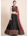 Black Net Thread Work Designer Lehenga Choli