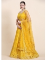 Yellow Premium Georgette Party Wear Lehenga Choli