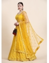 Yellow Premium Georgette Party Wear Lehenga Choli