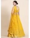 Yellow Premium Georgette Party Wear Lehenga Choli