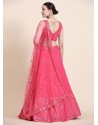 Pink Premium Georgette Party Wear Lehenga Choli