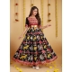 Black Designer Silk With Weaving Readymade Party Wear Gown