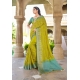 Green Designer Party Wear Silk Saree