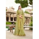 Glorious Green Designer Party Wear Silk Saree