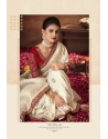 Off White Designer Embroidered Pure Dola Partry Wear Saree