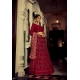 Crimson Georgette Heavy Designer Lehenga Choli