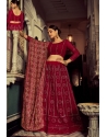 Crimson Georgette Heavy Designer Lehenga Choli